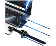USAMS Kabel 3w1 z ładowarką indukcyjną 72W do USB-C stalowy - 1569028 - zdjęcie 9